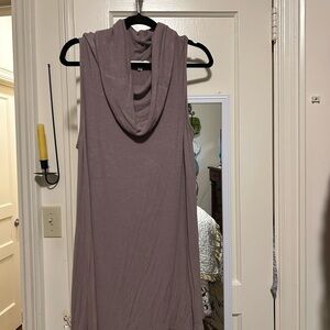 Umgee Mauve Cowl Neck Midi Dress
